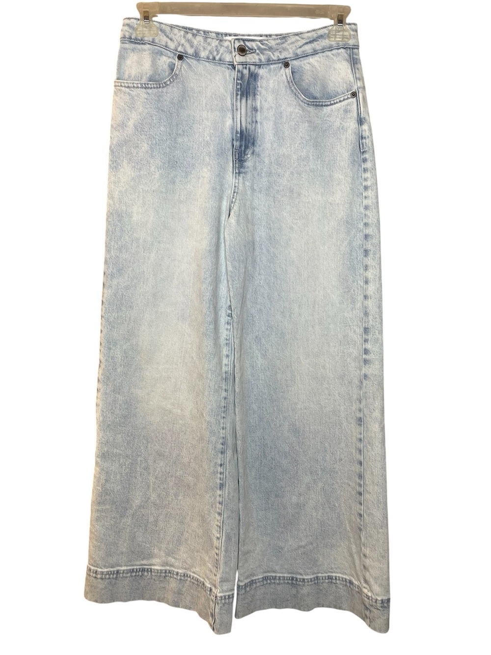 Social Tourist Light Wash Flare Wide Leg Women’s Jeans Sz 28